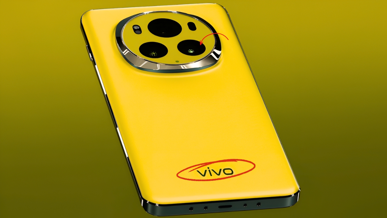 Vivo X200 Pro 5G: funda trasera de vidrio amarillo con estilo moderno y elegante